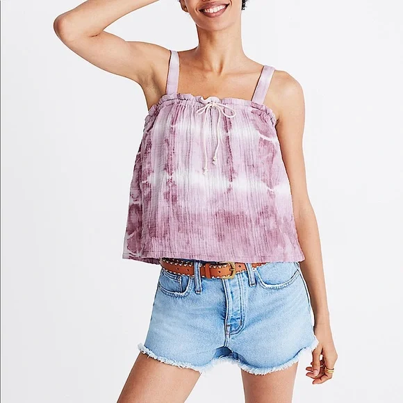 MADEWELL x Warm Tie Dye Drawstring Tank Top - Picture 1 of 10